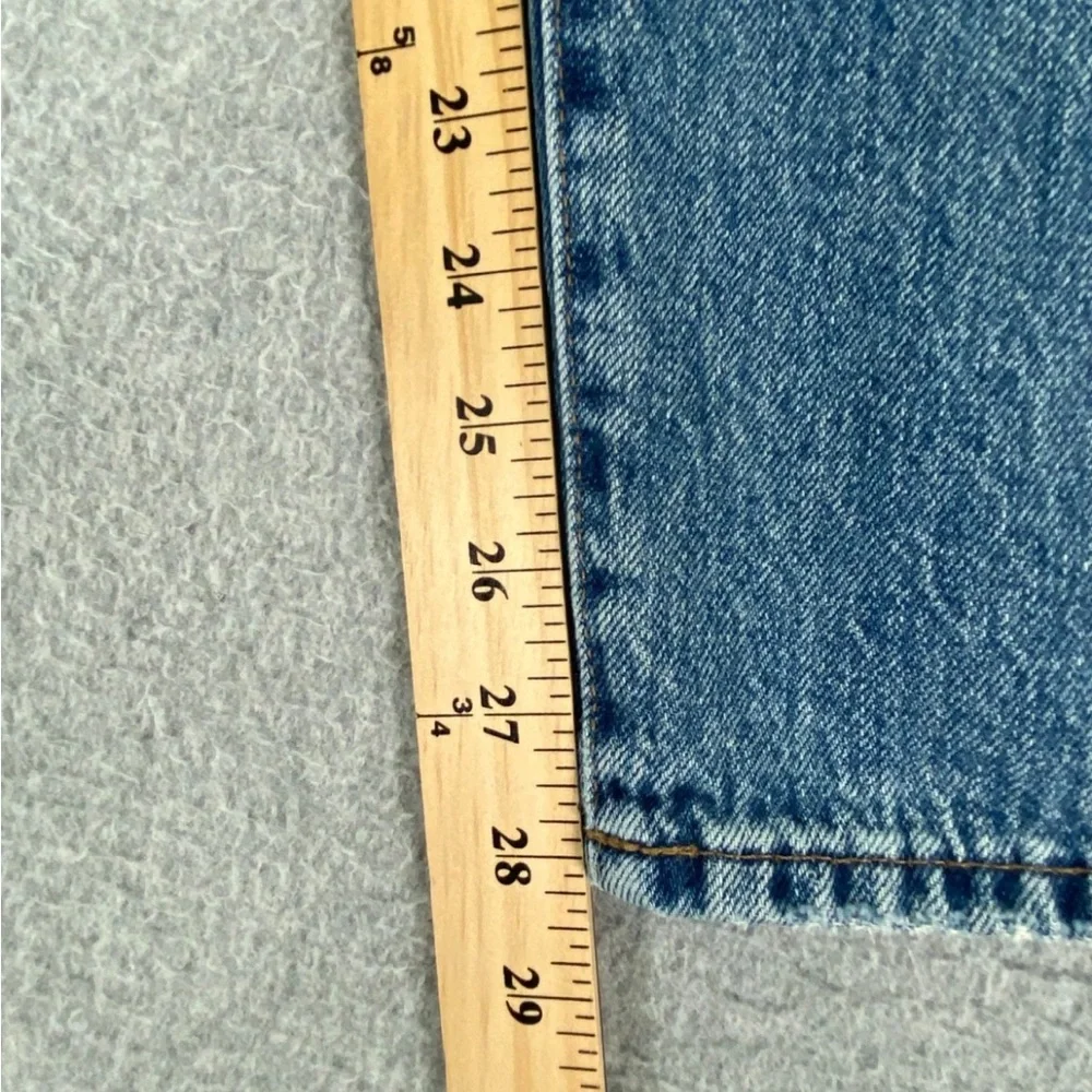 Madewell The Dad Jean 32 High Rise Med Wash Button Fly 100% Cotton Relaxed Fit - Picture 7 of 12